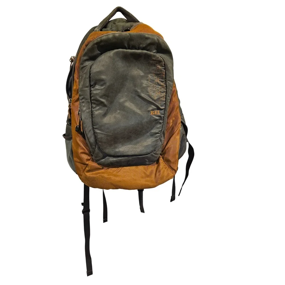 REI Acumen Backpack Daypack Dark Gray Burnt Orange Laptop Sleeve Hiking Bag